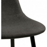 Krzesło tapicerowane Wilma szary/czarny marki Actona