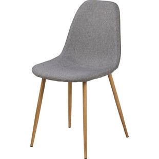 Krzesło tapicerowane skandynawskie Wilma szary/dąb marki Actona