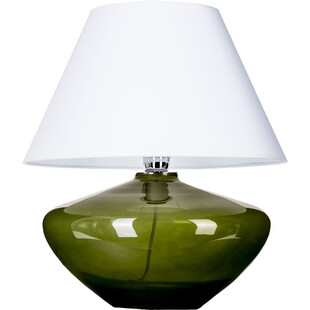 Lampa stołowa szklana Madrid Green Biała marki 4Concept