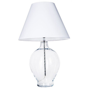 Lampa stołowa szklana Capri Biała marki 4Concept