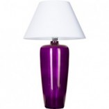 Lampa stołowa szklana Bilbao Violet Biała marki 4Concept