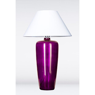 Lampa stołowa szklana Bilbao Violet Biała marki 4Concept