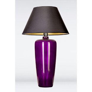 Lampa stołowa szklana Bilbao Violet Czarna marki 4Concept