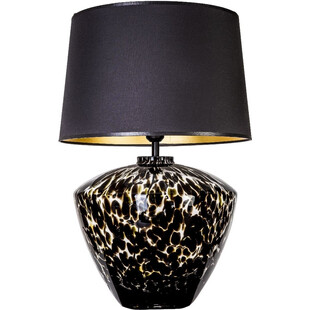 Lampa stołowa szklana z abażurem Parma Czarna marki 4Concept
