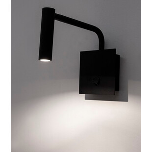 Kinkiet minimalistyczny z włącznikiem Palermo LED czarny