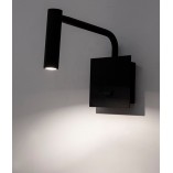 Kinkiet minimalistyczny z włącznikiem Palermo LED czarny