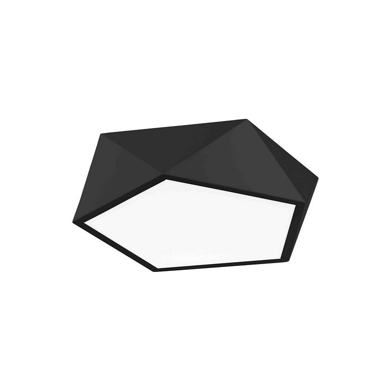 Plafon geometryczny Starius 40 czarny