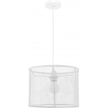 Lampa wisząca ażurowa loft Tikka 30 biała