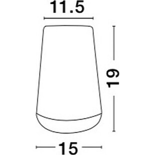 Lampa ażurowa stołowa Scone biało-drewniana