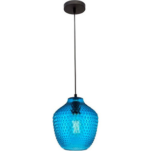 Lampa wisząca szklana dekoracyjna Trop 23 niebieska