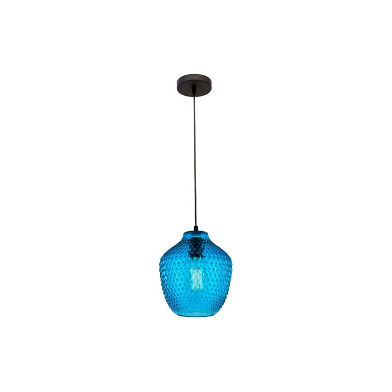 Lampa wisząca szklana dekoracyjna Trop 23 niebieska