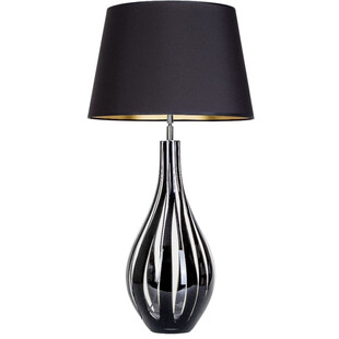 Lampa stołowa szklana Modena Black Czarna marki 4Concept