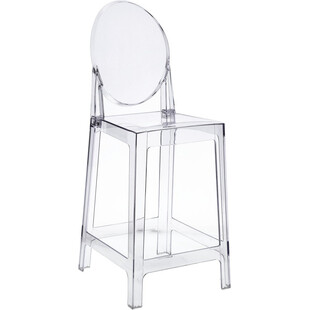 Krzesło barowe przezroczyste Viki 65 marki D2.Design