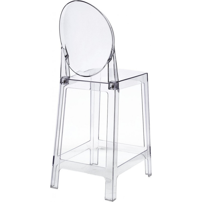 Krzesło barowe przezroczyste Viki 65 marki D2.Design