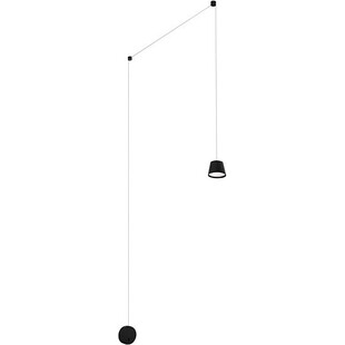 Stylizowany Kinkiet wiszący designerski Demeo LED czarny