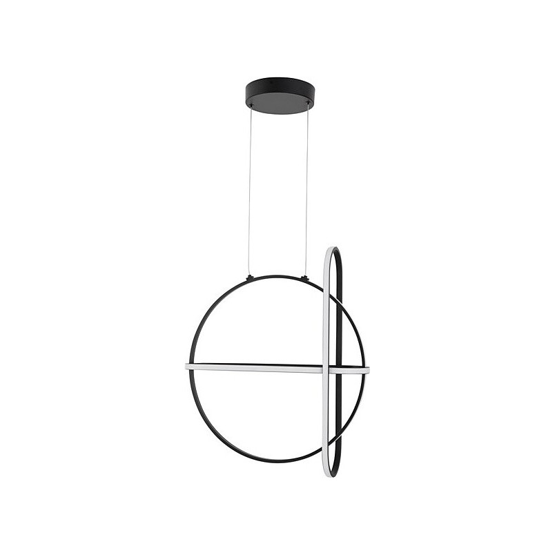 Lampa wisząca nowoczesna Gallo Round LED czarna