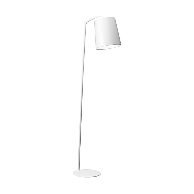 Lampa podłogowa loft Simple biała
