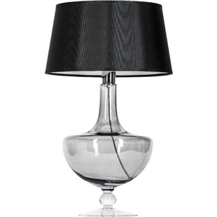 Lampa stołowa szklana glamour Oxford Transparent Black Czarna marki 4Concept