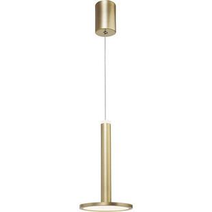 Złota lampa wisząca glamour Plato 15 LED