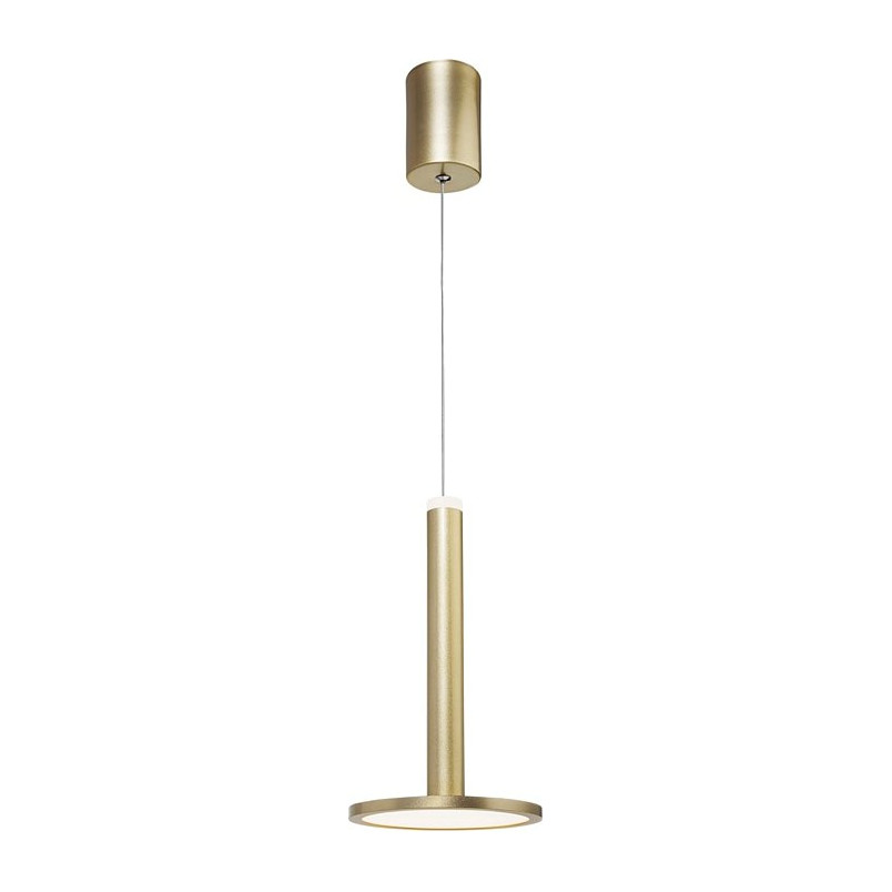 Złota lampa wisząca glamour Plato 15 LED