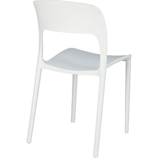 Krzesło z tworzywa Flexi białe marki D2.Design