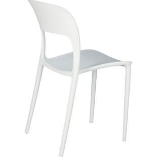 Krzesło z tworzywa Flexi białe marki D2.Design