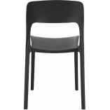 Krzesło z tworzywa Flexi czarne marki D2.Design