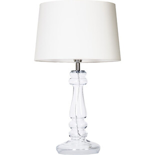 Lampa stołowa szklana glamour Petit Trianon Biała marki 4Concept