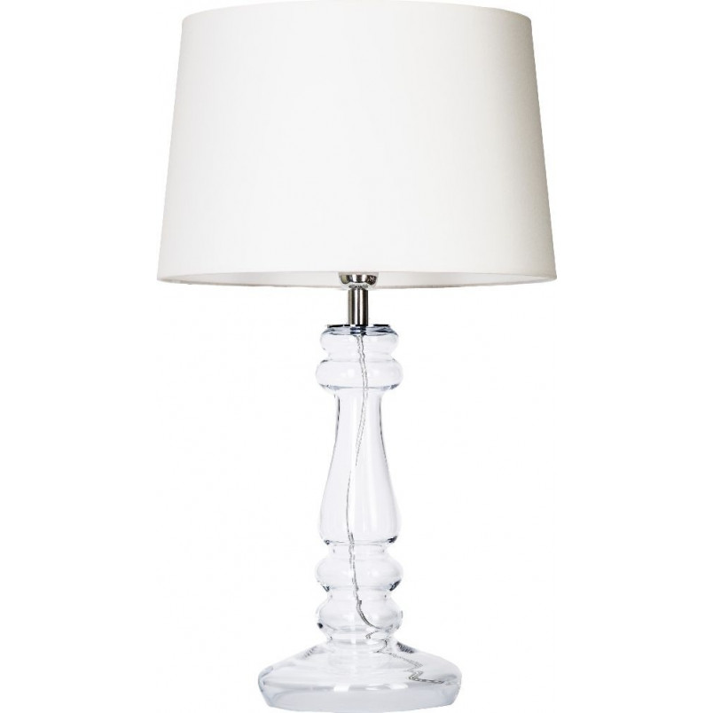 Lampa stołowa szklana glamour Petit Trianon Biała marki 4Concept