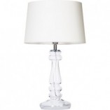 Lampa stołowa szklana glamour Petit Trianon Biała marki 4Concept