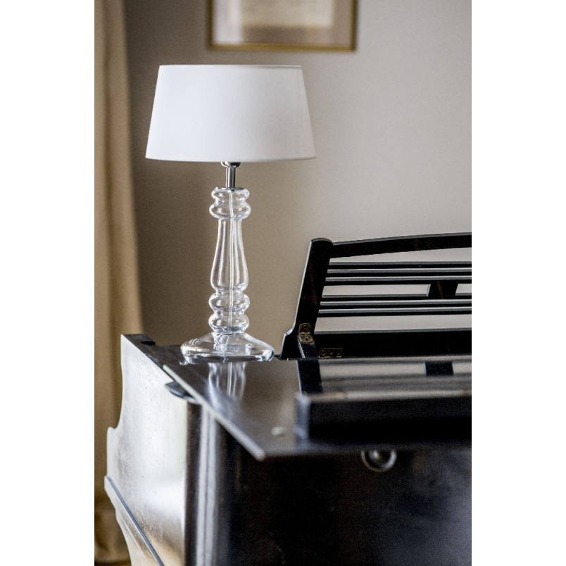 Lampa stołowa szklana glamour Petit Trianon Biała marki 4Concept