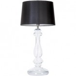 Lampa stołowa szklana glamour Versailles Czarna marki 4Concept