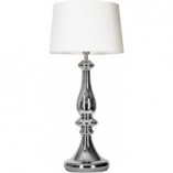 Lampa stołowa szklana glamour Petit Trianon Platinum Biała marki 4Concept