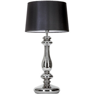 Lampa stołowa szklana glamour Versailles Platinum Czarna marki 4Concept