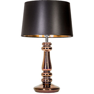 Lampa stołowa szklana z abażurem Petit Trianon Copper Czarna marki 4Concept
