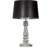 Lampa stołowa szklana glamour Petit Trianon Transparent Black Czarna marki 4Concept