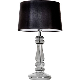 Lampa stołowa szklana glamour Petit Trianon Transparent Black Czarna marki 4Concept