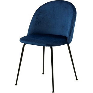 Krzesło tapicerowane Louise granatowe marki Actona