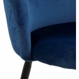 Krzesło tapicerowane Louise granatowe marki Actona