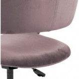 Krzesło biurowe welurowe Grace VIC brudny róż marki Actona