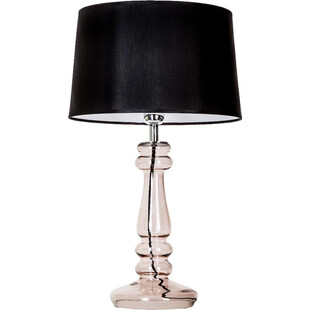Lampa stołowa szklana glamour Petit Trianon Transparent Copper Czarna marki 4Concept