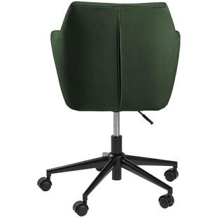 Krzesło biurowe welurowe Nora VIC zielone marki Actona