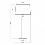 Lampa stołowa szklana Fjord Black Biała marki 4Concept