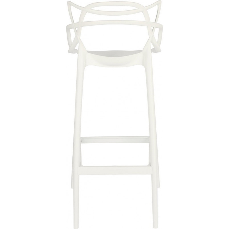 Krzesło barowe z tworzywa Lexi 75 białe marki D2.Design
