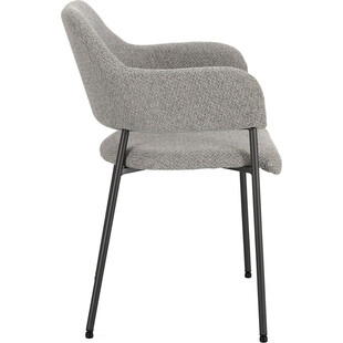 Krzesło fotelowe tapicerowane Gato szare marki Intesi