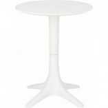 Stół okrągły z tworzywa Bloom 60 biały marki Intesi