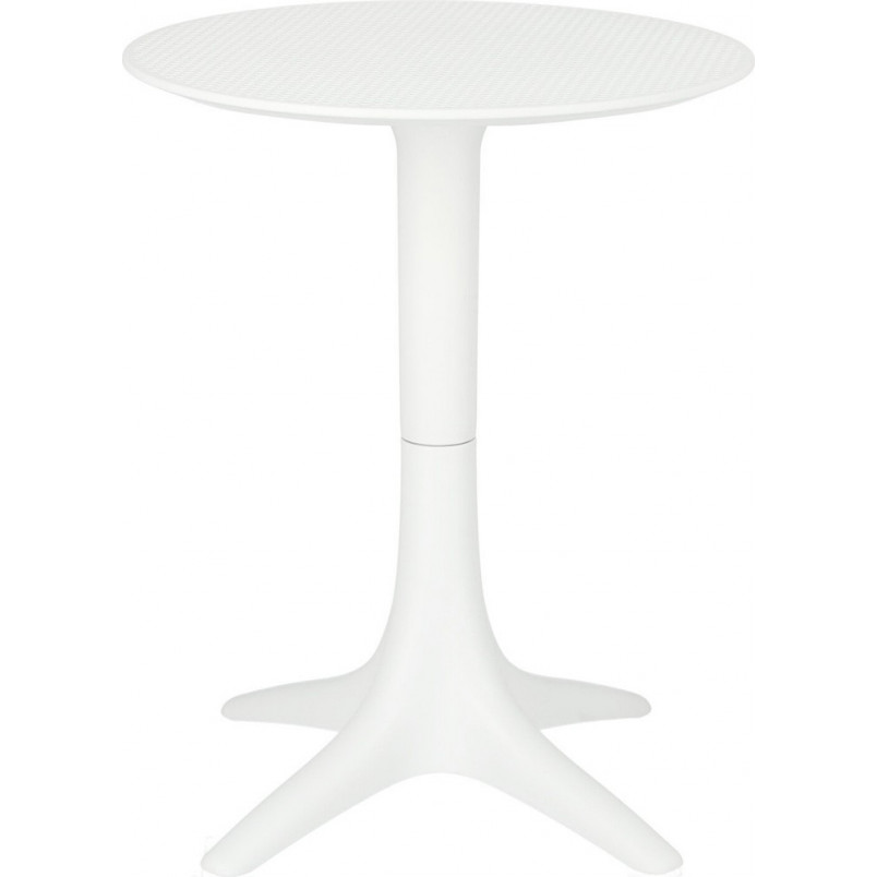 Stół okrągły z tworzywa Bloom 60 biały marki Intesi