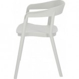 Krzesło plastikowe z podłokietnikami Bow szare marki Intesi