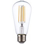 Żarówka dekoracyjna "tłok" Bulb E27 LED 6,5W 2700K przezroczysta marki marki TK Lighting	