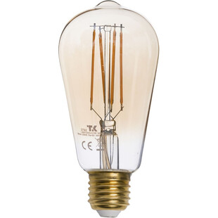 Żarówka dekoracyjna "tłok" Bulb E27 LED 6,5W 2700K bursztynowa marki marki TK Lighting	